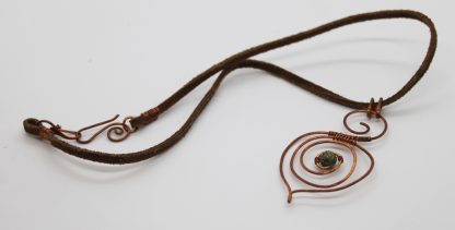 wood elf spiral necklace