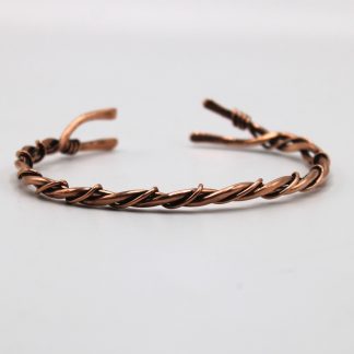 triple twist copper bracelet