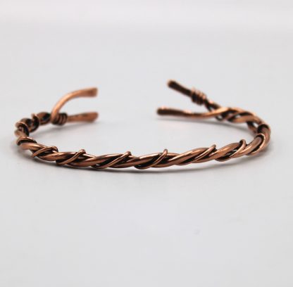 triple twist copper bracelet